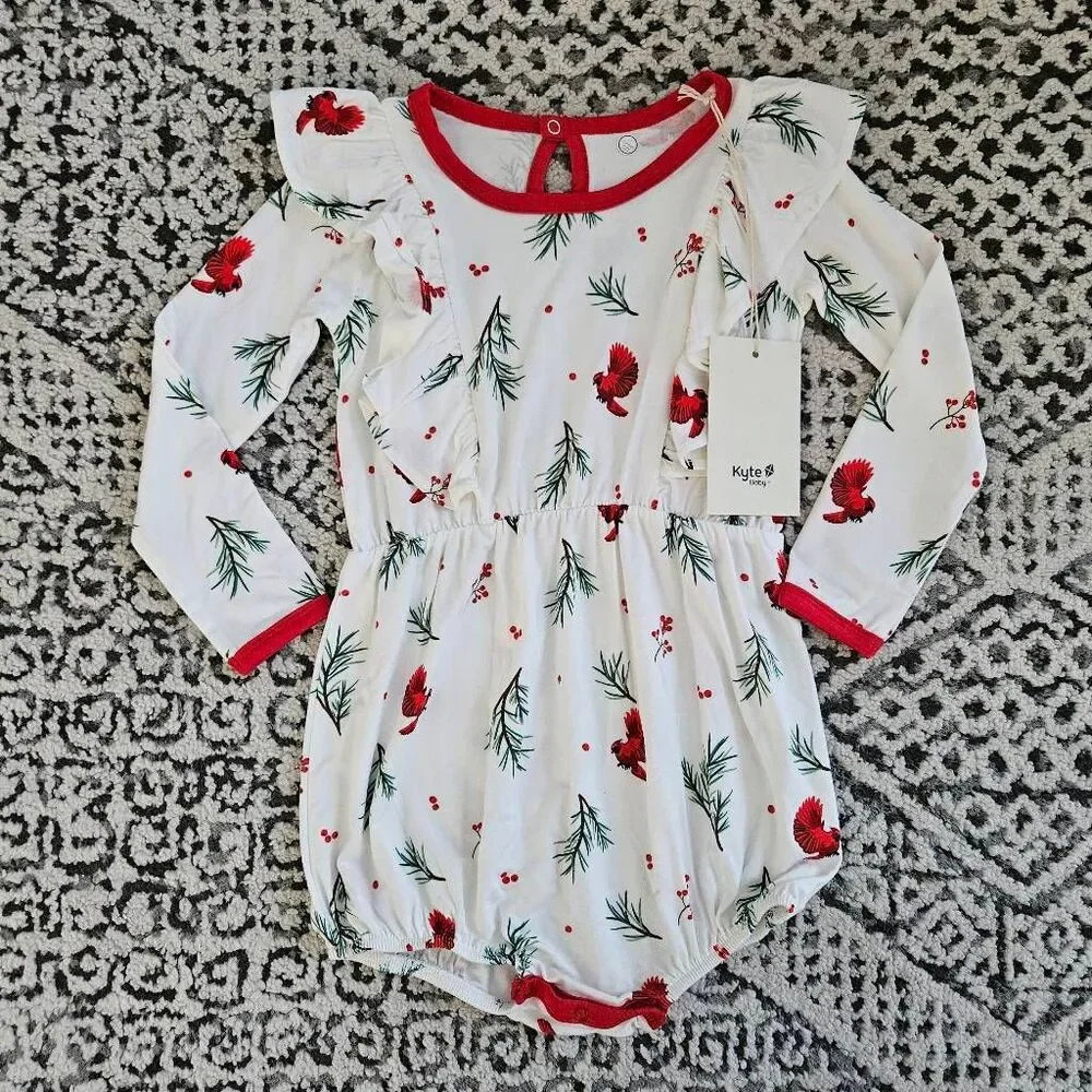 Kyte Baby Mistletoe Bubble Romper Size 3T